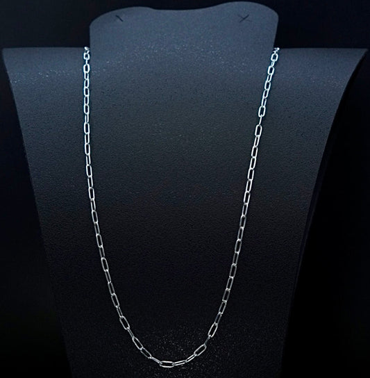 Cadena de Plata .925 / Cuadro Inglés Satinado 4mm