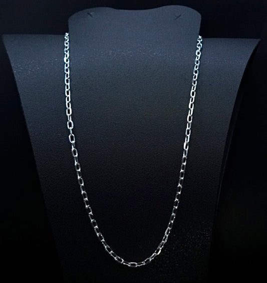 Cadena de Plata .925 / Ancla Diamantada 4mm