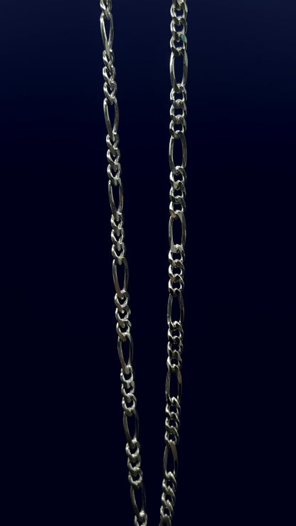 Cadena de Plata .925 / Cubana 3x1 Diamantada 4mm - NICEPLATA