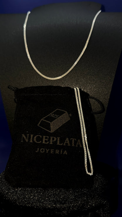 Cadena de Plata .925 / Barbada Doble 2mm