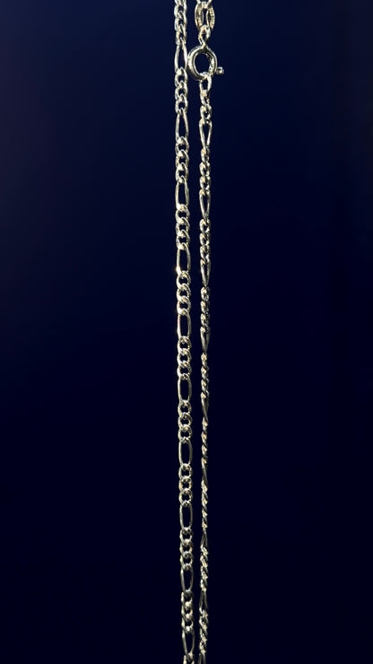 Cadena Figaro 3X1  2mm  / Plata .925 - NICEPLATA