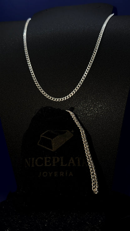 Cadena de Plata .925 / Cadena Barbada 2.2mm - NICEPLATA