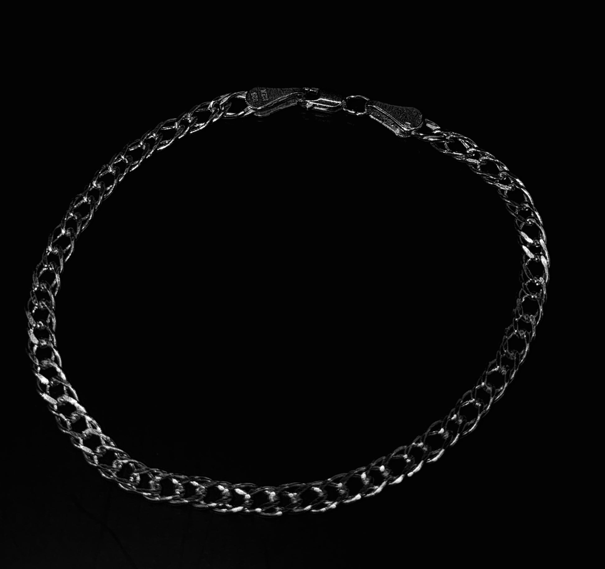 Pulsera Doble Barbada 4mm  /  Plata .925 - NICEPLATA