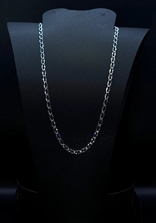 Cadena de Plata .925 / Figaro Troqueleada 6mm - NICEPLATA