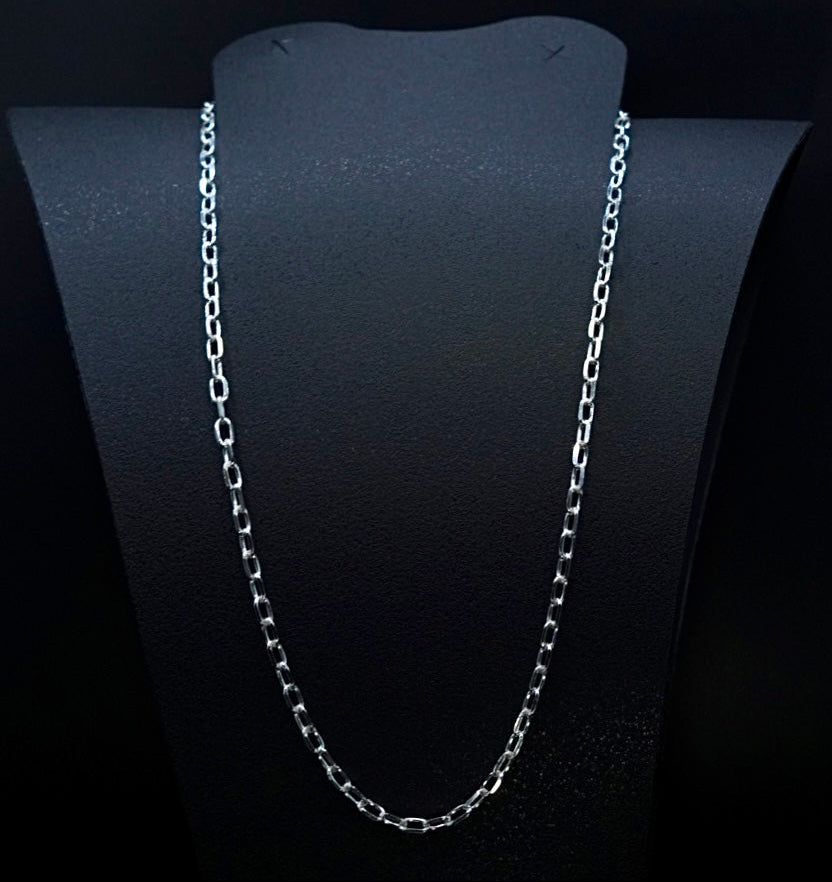 Cadena de Plata .925 / Ancla Diamantada 4mm