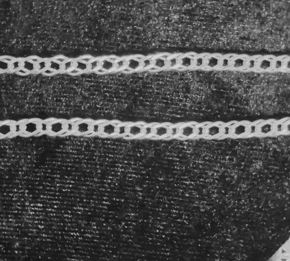 Cadena de Plata .925 / Cadena Doble Barbada 4mm